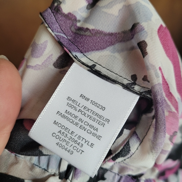 Joie black floral blouse - Picture 2 of 7